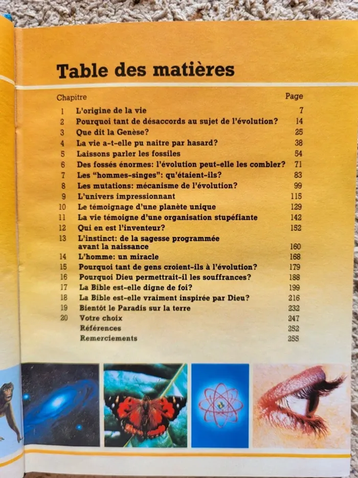 Livre "La vie : Comment est-elle apparue ? Évolution ou création ? - photo numéro 6