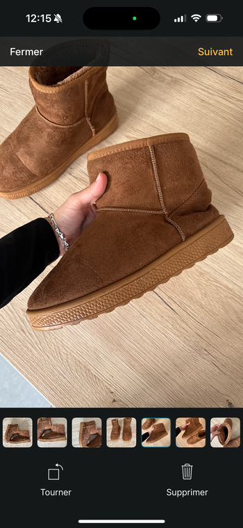 Bottines marron