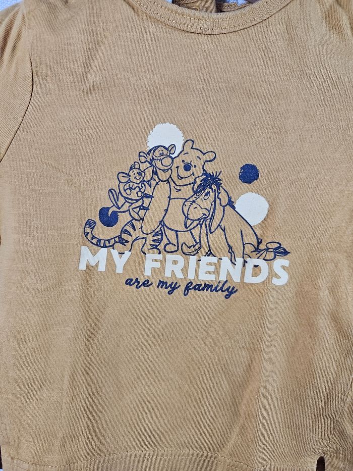 T-shirt manche longue  winnie l'ourson  disney  3 mois - photo numéro 2