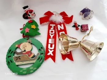 Lot de décorations de Noël
