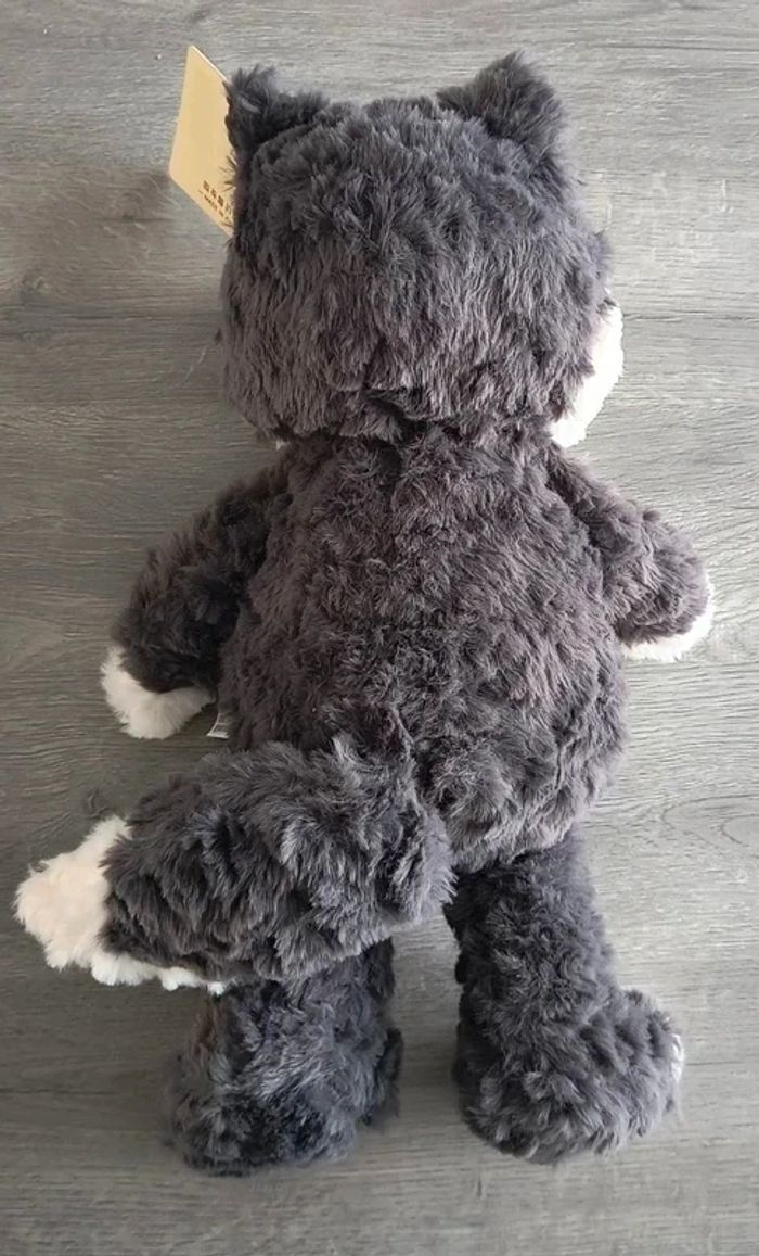 Peluche loup 🐺 + 2 cartes postales le mal aimé Intermarché - photo numéro 3