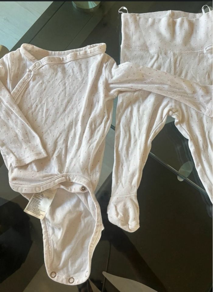 Lot 2 ensembles body legging avec pieds intégrés - photo numéro 4