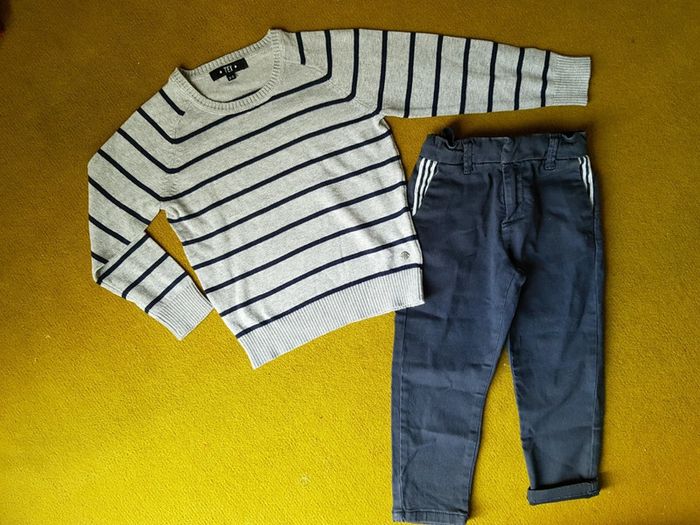 Ensemble chic de noël hiver garçon 2ans