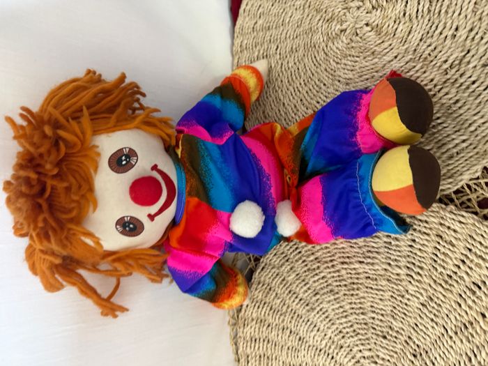 peluche clown vintage mundia - photo numéro 2