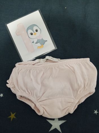 Culotte / Bloomers rose _ 1 mois