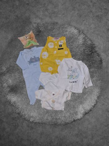 lot 5 pièces bébé garçon 1 mois