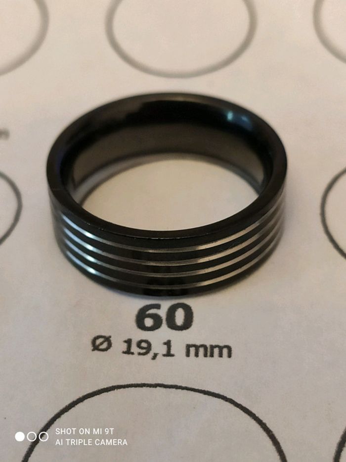 Bague Acier T 60 - photo numéro 6