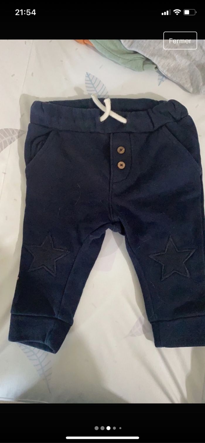 Lot de 5 pantalons 3-6 mois 62 cm - photo numéro 3
