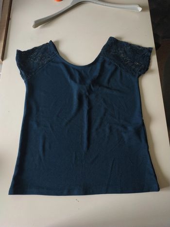 Tee-shirt bleu canard