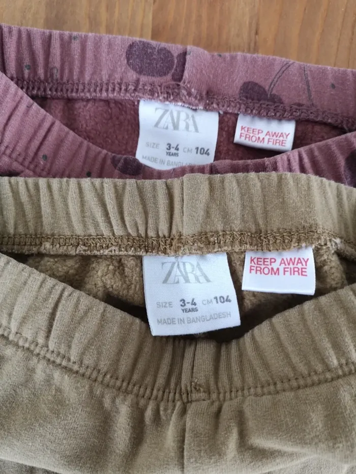Lot 2 leggings hiver 3-4 ans - photo numéro 5
