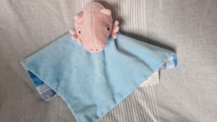 Doudou plat peppa pig bleu - photo numéro 2