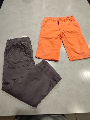 Lot pantalon + bermuda garçon – Taille 4 ans