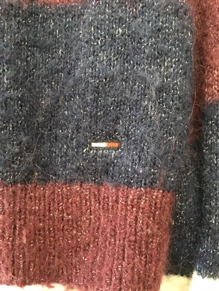 Pull femme Hilfiger Denim tricolore taille M 016 - photo numéro 3