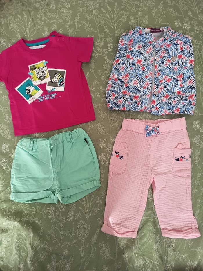 Lot vêtements été fille 12  mois