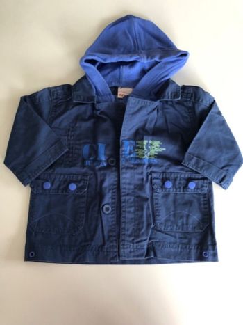 Veste bleu à capuche