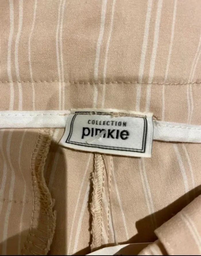 Pantalon flare beige à rayures Pimkie - T38 - photo numéro 5
