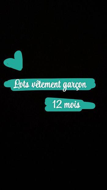 Lots vêtement garçon
