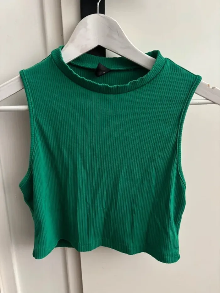 Débardeur court vert Shein t. S tbe