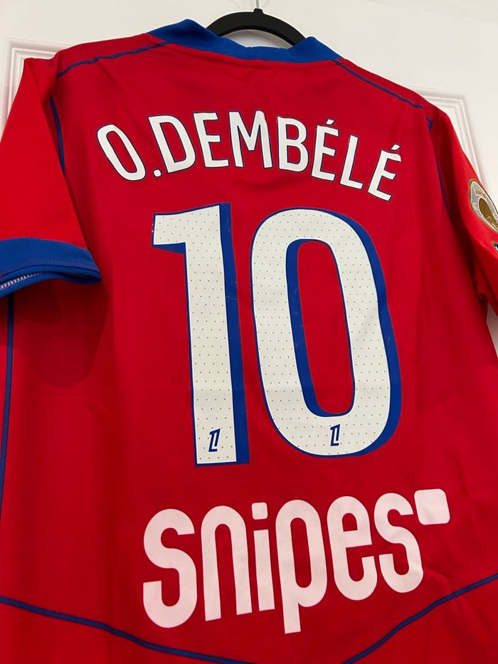 Maillot PSG Paris Third Rouge Taille M Dembélé 10 - photo numéro 5