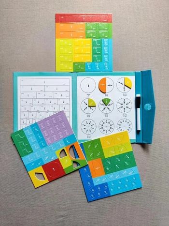 Livret magnétique d'apprentissage des fractions