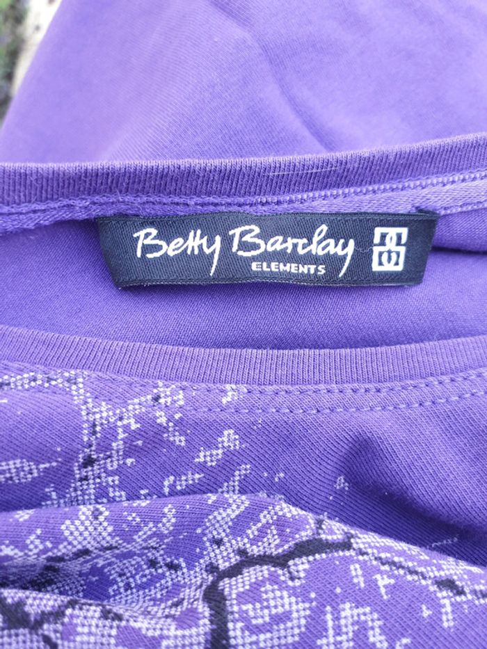 Betty barclay tee-shirt violet taille 40/ 42 - photo numéro 4