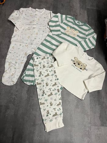Lot 3 pyjamas mixtes 