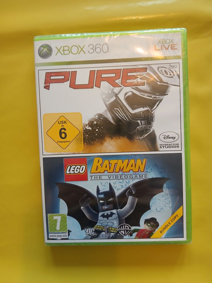 2 jeu video en 1 XBOX360 live (pure disney,batman lego )
