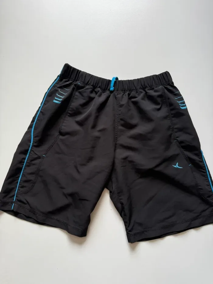 Short de sport noir Décathlon Domyos