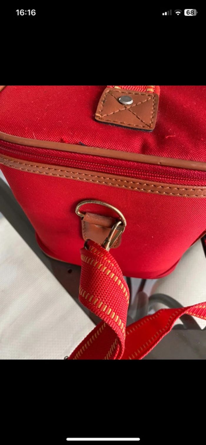 Vanity case rigide avec sangle d’épaule - vintage - photo numéro 9
