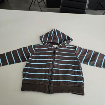 Gilet zippé à capuche  - kimbaloo- 18 mois