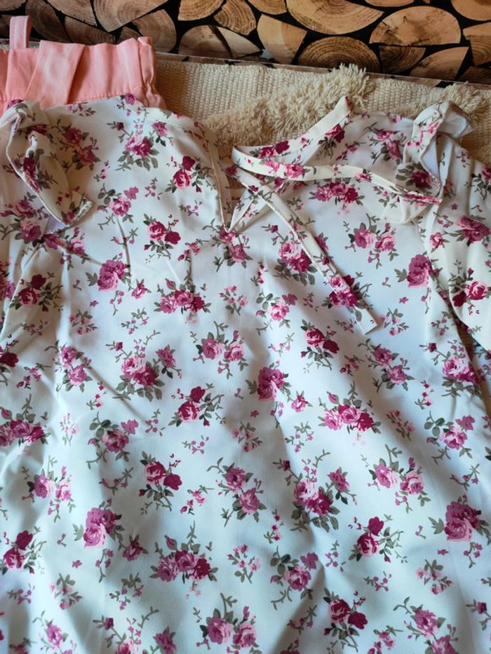 Ensemble fille. Pantacourt et haut fin - photo numéro 5