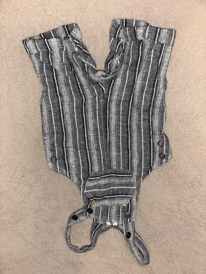 Lot de 2 Salopette courte / combi short leger 6 mois - photo numéro 5