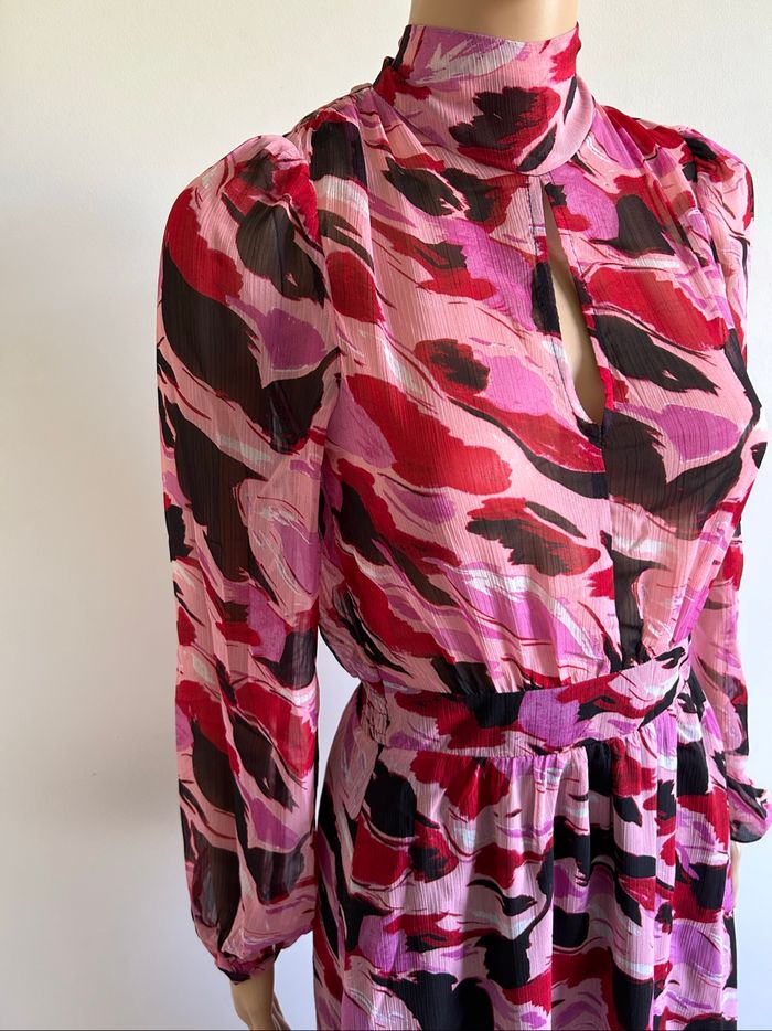 Robe longue rose neuve à manches longues Morgan taille 36 (valeur 90€) - photo numéro 4