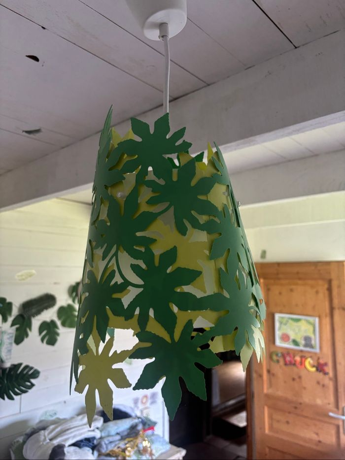 Lustre plafonnier feuille jungle