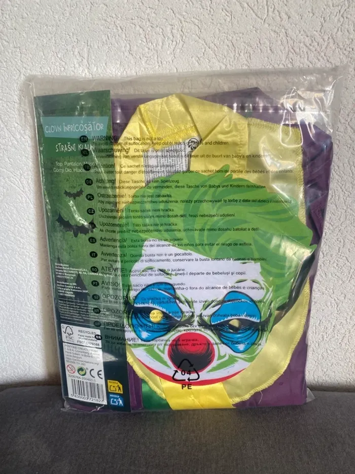 Déguisement clown effrayant – Scary Clown neuf - photo numéro 2