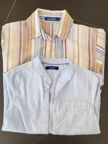 Lot 2 chemises courtes 3-4 ans