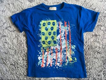 Teeshirt manches courtes bleu roi Zara - 6 ans