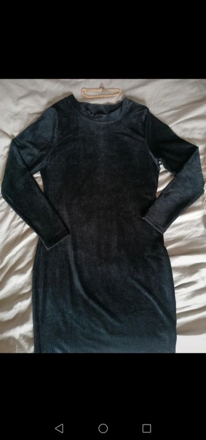 Robe noir velour