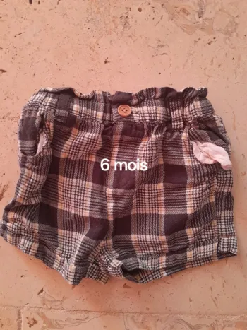 Short fille 6 mois