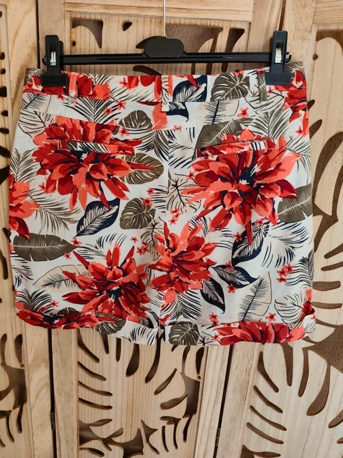 Short à revers imprimé fleuri T 40 Esmara - photo numéro 7
