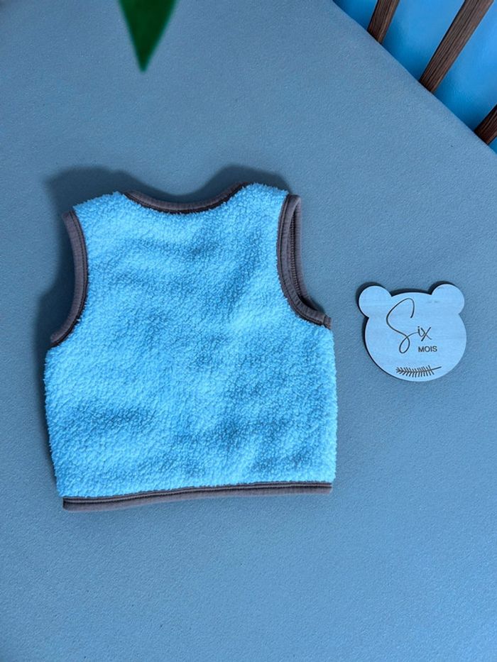 Gilet boléro polaire sans manches mixte unisexe 6 mois - photo numéro 7