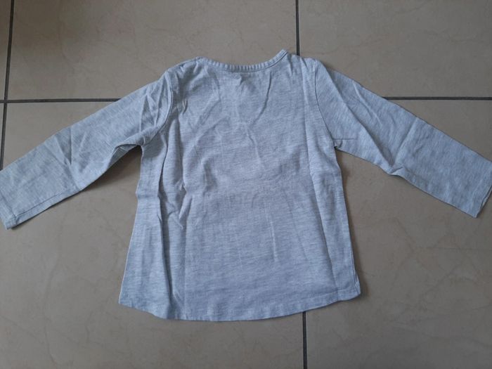 Lot de 2 tee shirts manches longues fille 86 cm - photo numéro 6