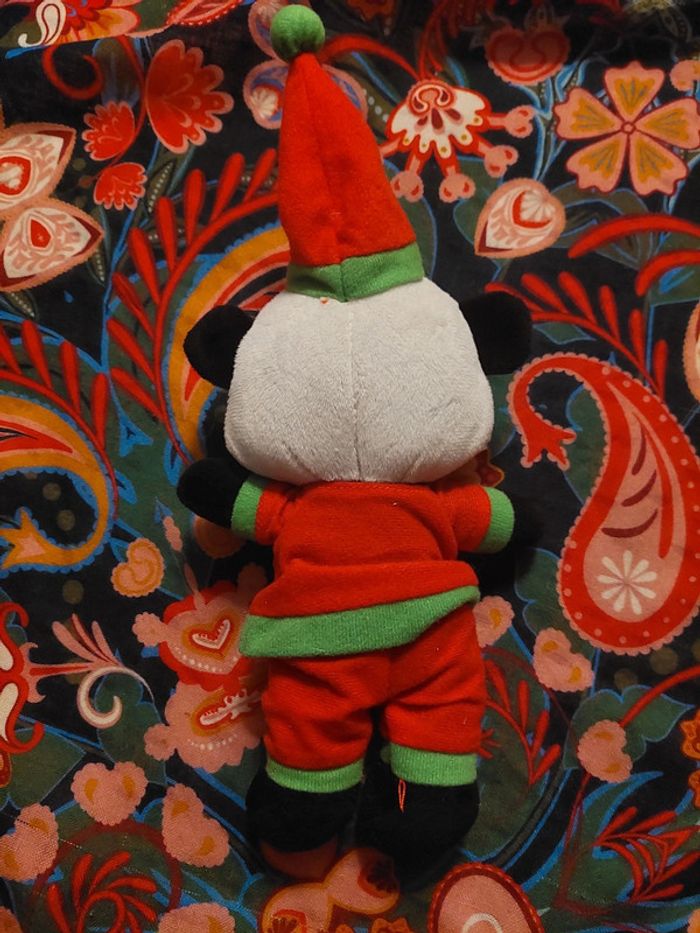 #11 - Pimchou - peluche yao le petit panda en lutin de noel - photo numéro 2
