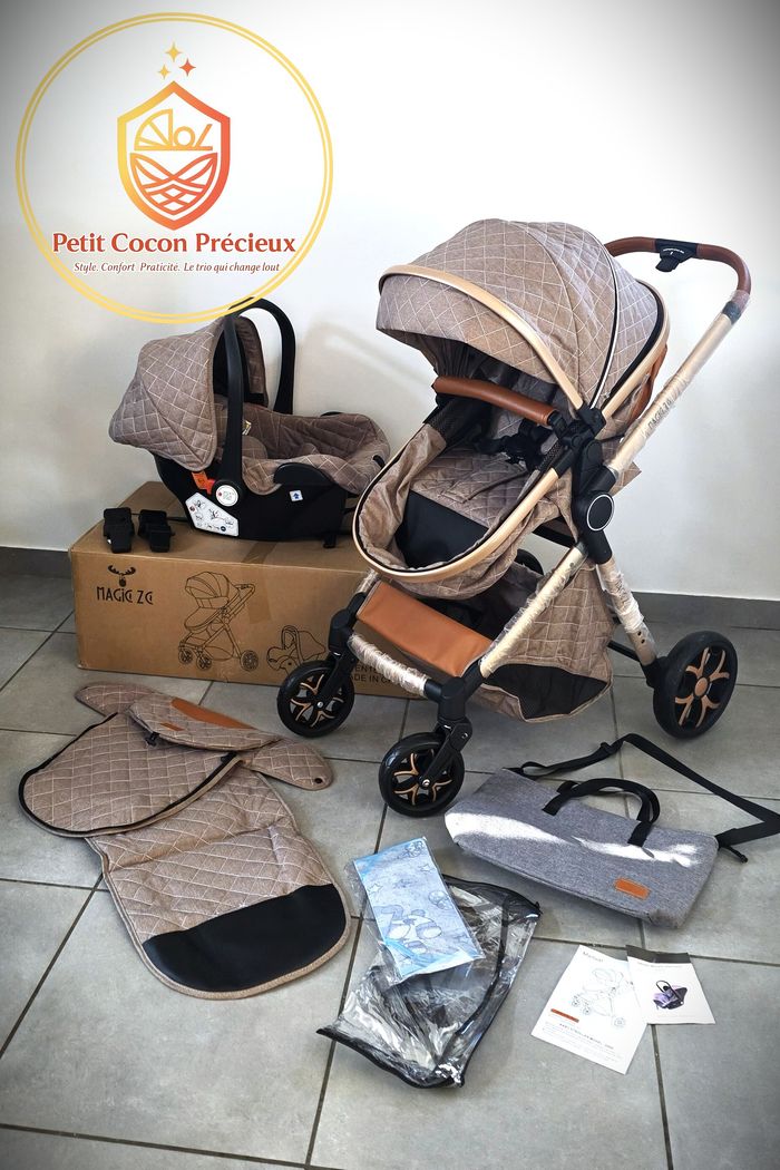 Poussette 3-en-1 Magic ZC marron / Neuve / Vendeuse déclarée dans la puériculture.