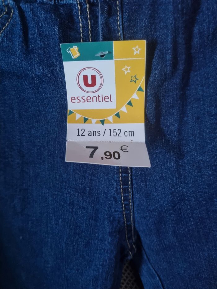 Jean élastique à la taille 12ans mixte - photo numéro 2