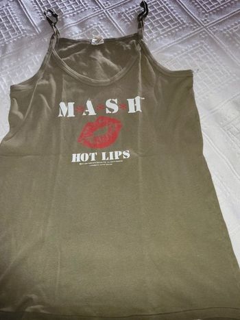 ensemble de nuit , nuisette et son peignoir coordonné kaki tout coton épais t 42