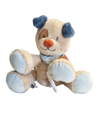 Doudou Nattou Chien Beige 21 cm Musical - Jim & Bob