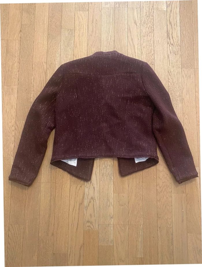 Veste courte bordeaux Berenice taille 38 - photo numéro 7