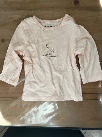 T-shirt abricot Kiabi 3 mois