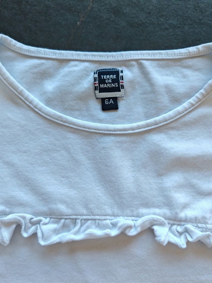 T-shirt blanc plage Terre de marins 6 ans - photo numéro 4